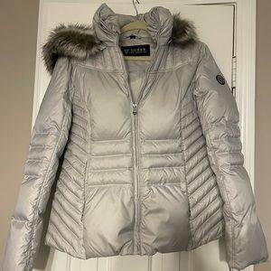 Jacket with fur hood